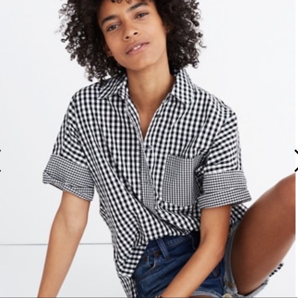 Madewell Tops - Madewell Gingham Play Dolman Button Down Shirt XL
